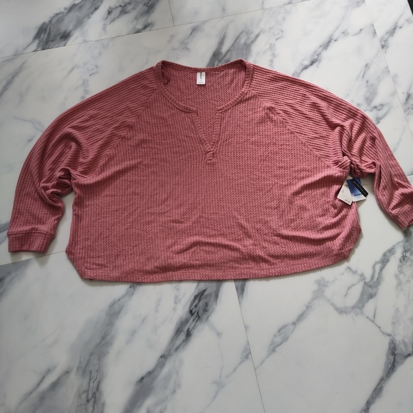 Dusty Rose Lightweight Sweater 4X - Picture 5 of 9